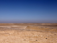 Typical landscape in Egypt - desert without life and withtout end